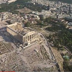 Acropolis, Athens Greece, Aerial Tour