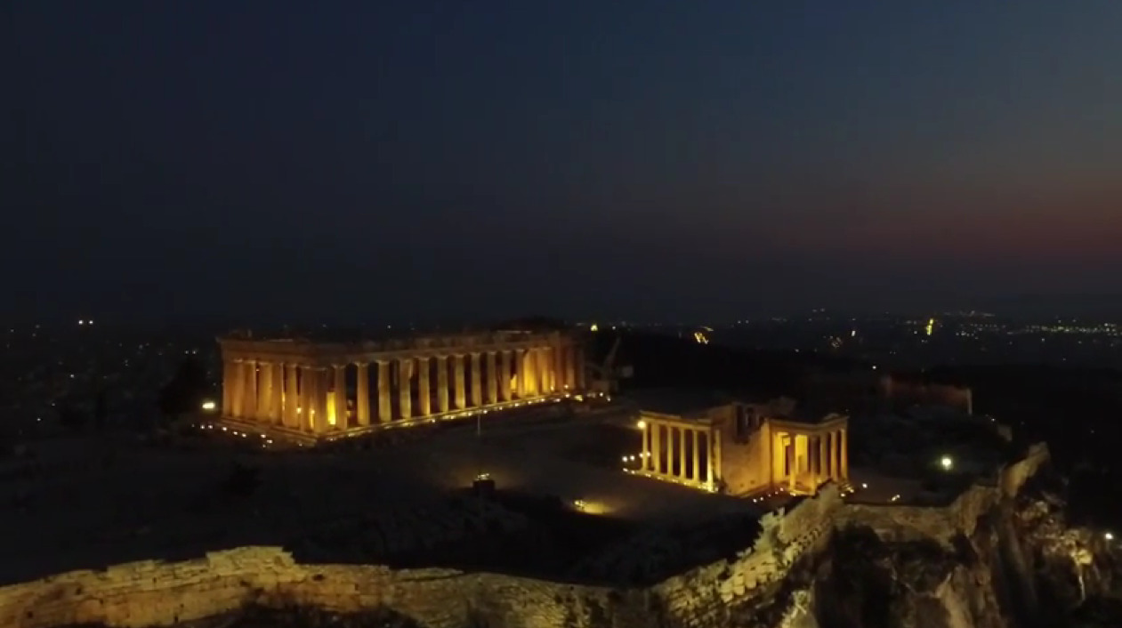 Acropolis Athens 2015 Greece aerial