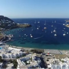 Mykonos from the sky