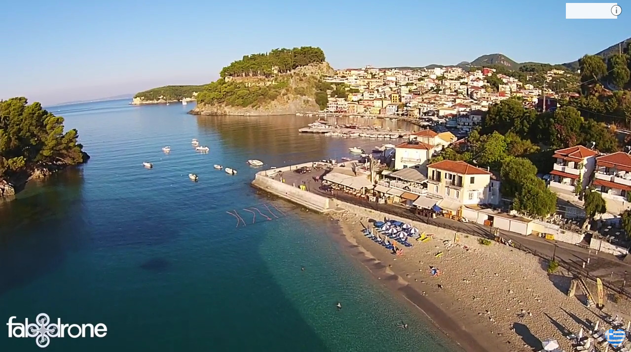 Aerial view of Parga Greece Travelling Greece