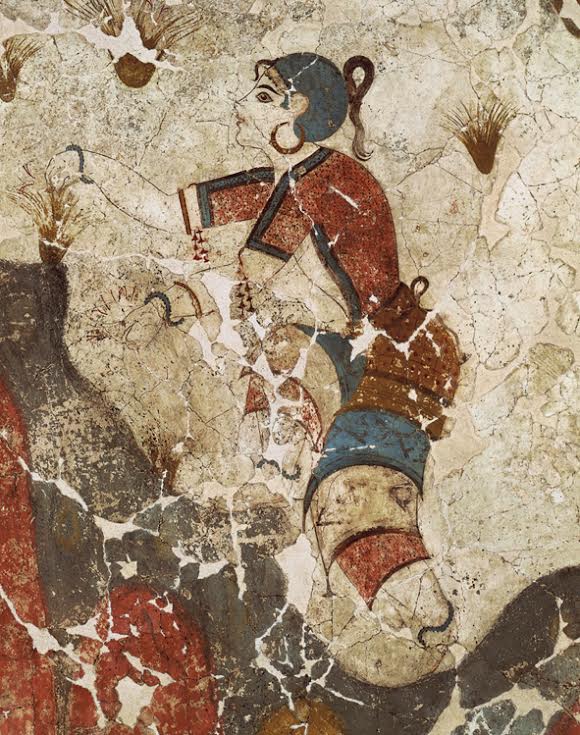 Τοιχογραφία από τον προϊστορικό οικισμό του Ακρωτηρίου