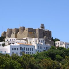 Patmos island from above