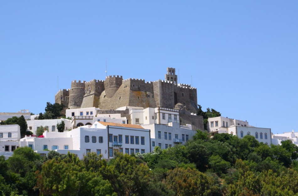 Patmos island from above