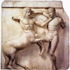 Τhe metope of the Centauromachy