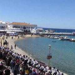 Dancing hasapiko in Mykonos