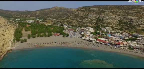 Matala from above by Chania SkyArt