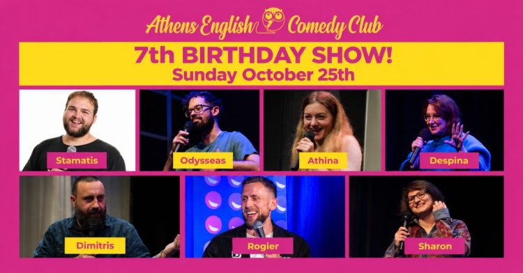 Athens English Comedy Club Celebrates Its 7th Birthday with a Special Show