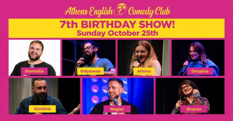 Athens English Comedy Club Celebrates Its 7th Birthday with a Special Show